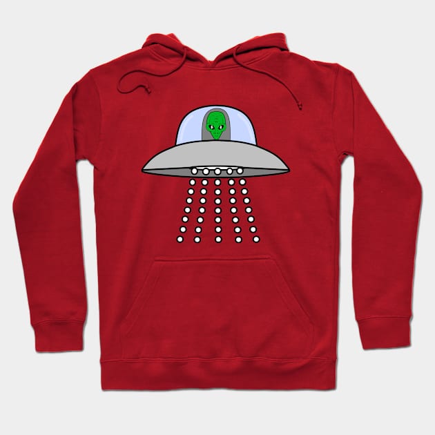 BEAM Me Up Alien Spaceship Hoodie by SartorisArt1